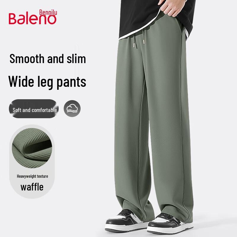Baleno Men s Waffle Knit Casual Straight-Leg Pants L