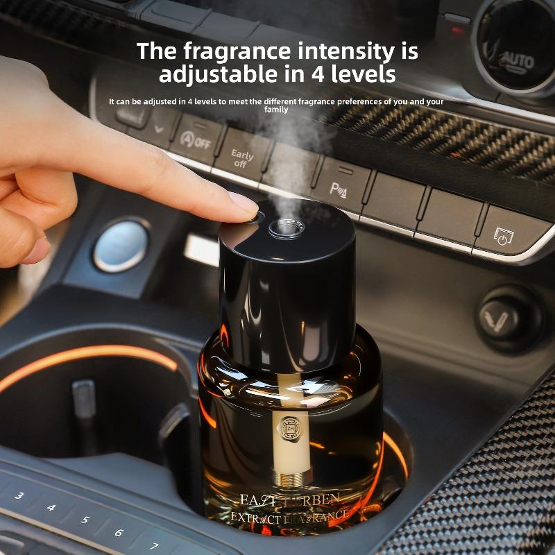 Car-mounted Atomized Fragrance Automatic Start-stop Spray for Car Perfume with Long-lasting Fragrance and Aroma.