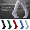 Einfarbige Teenager-Erwachsene-Fußball-Fußball-Trainings-Herren-Sport-High-Tube-Socken