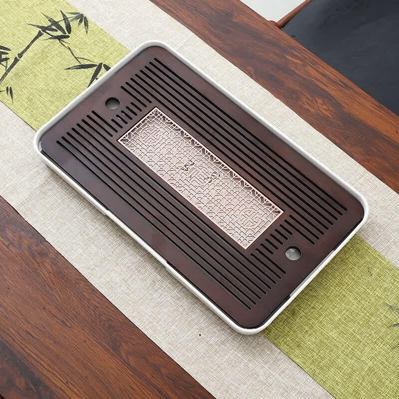 Light Luxury Bamboo Draining Tea Tray