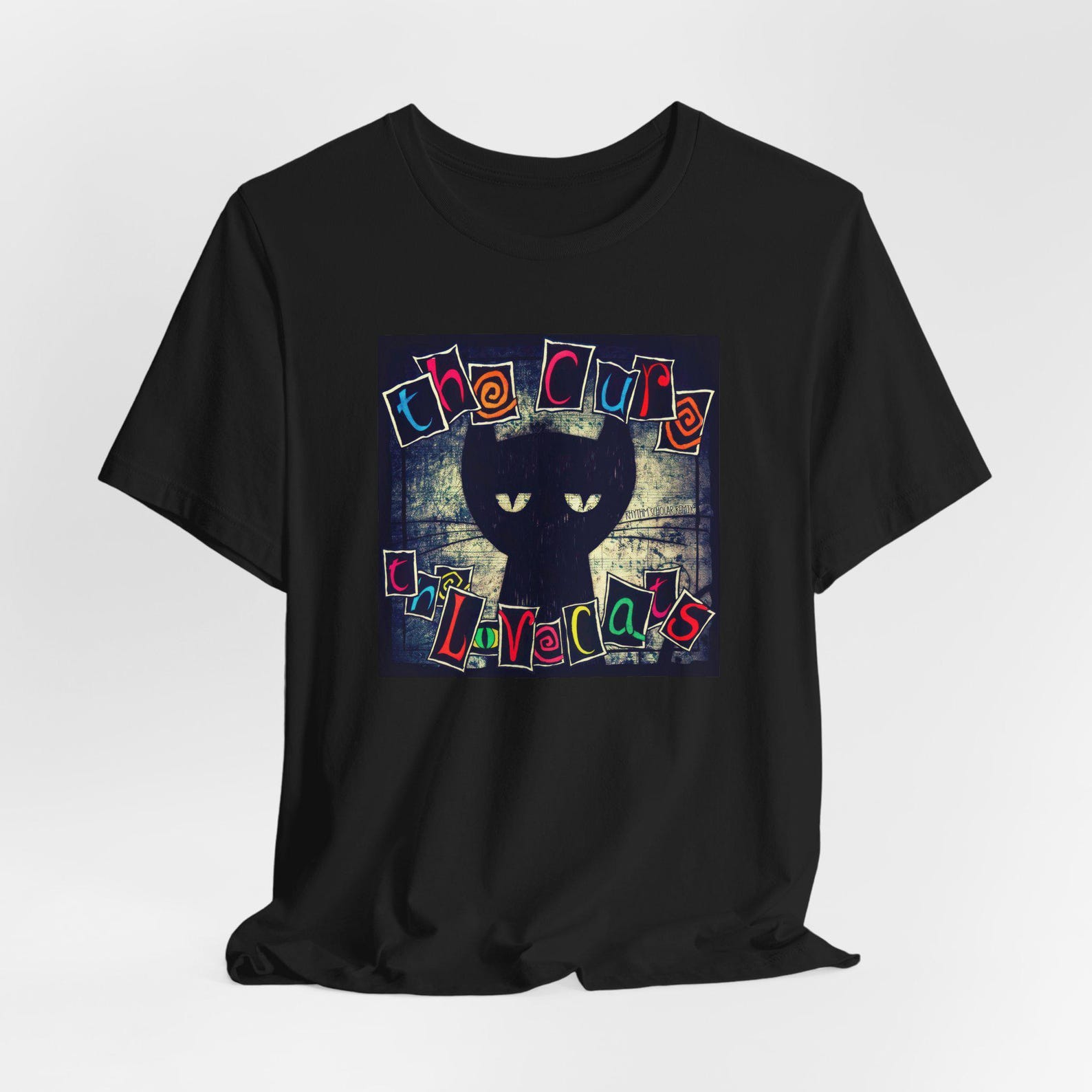 The Cure Lovecats T-Shirt, Alternative Rock Band Tee, Cat Lover Music Apparel M