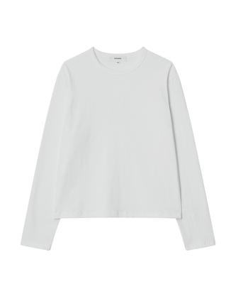 OX STUDIOS Essential Crop Long Sleeve (White)