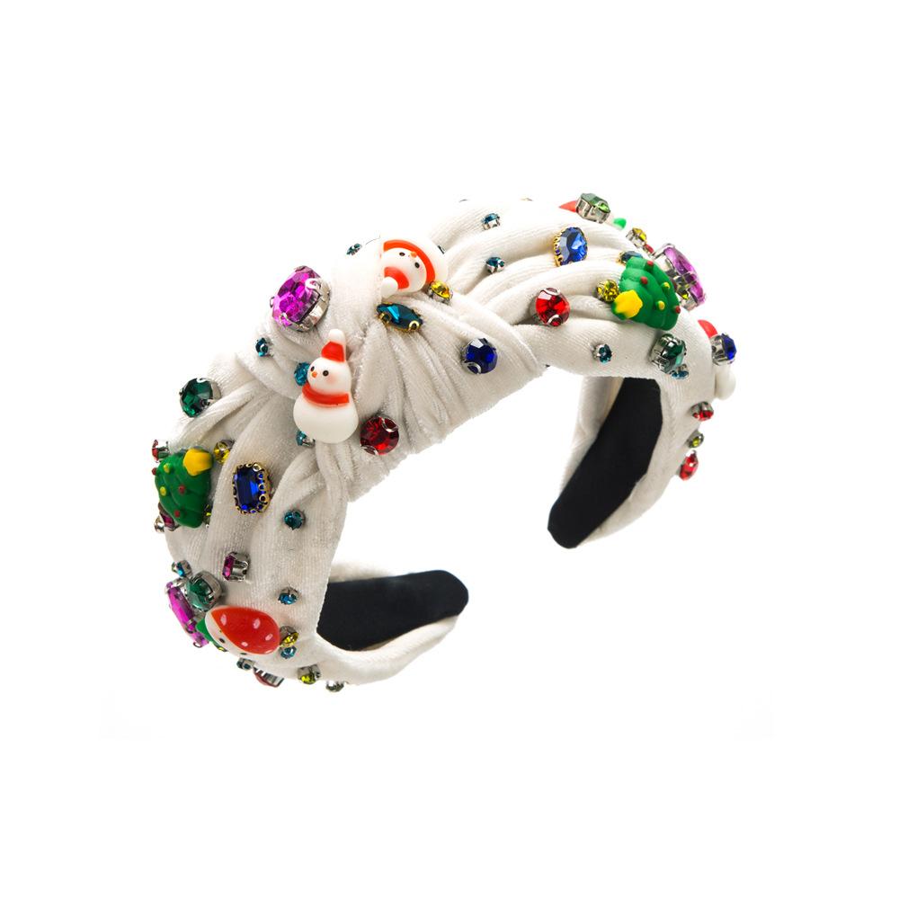 Weihnachtsbaum Nikolauskopf Stirnband für Damen