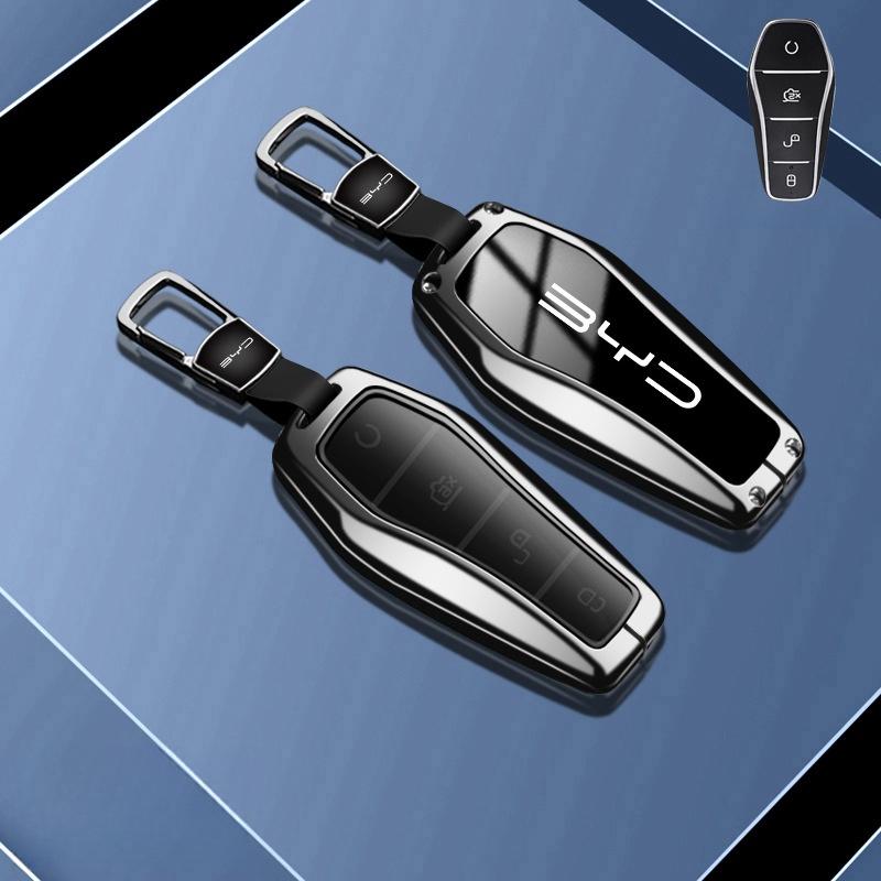 Étui Porte-Clé Télécommande Voiture Coque Housse Sac pour BYD Song Plus Atto 3 Han EV Tang DM Qin Seal Dolphin Accessoires Porte-Clés