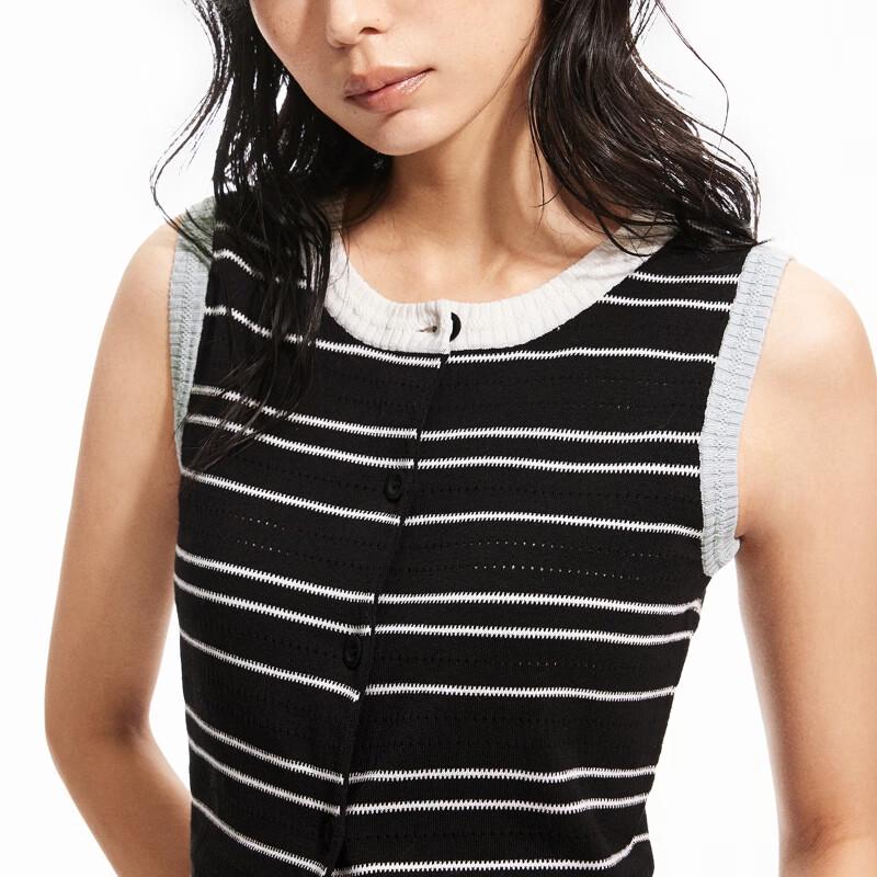 ONLY Women's Color-Block Sleeveless Knit Vest