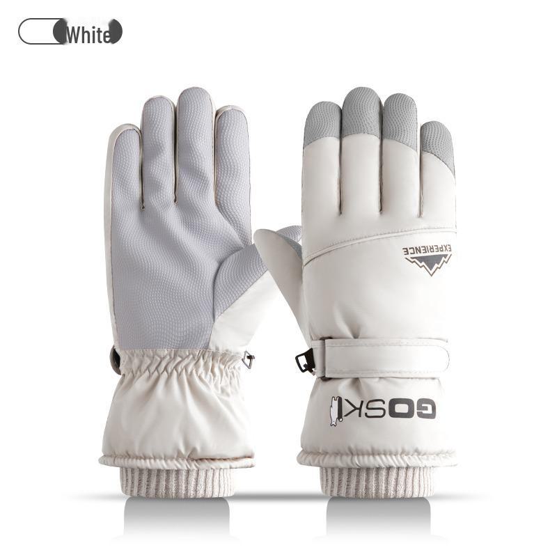 Men's & Women's Waterproof Touchscreen Ski Gloves - Warm, Cold-Proof, Fleece-Lined for Snow & Riding.