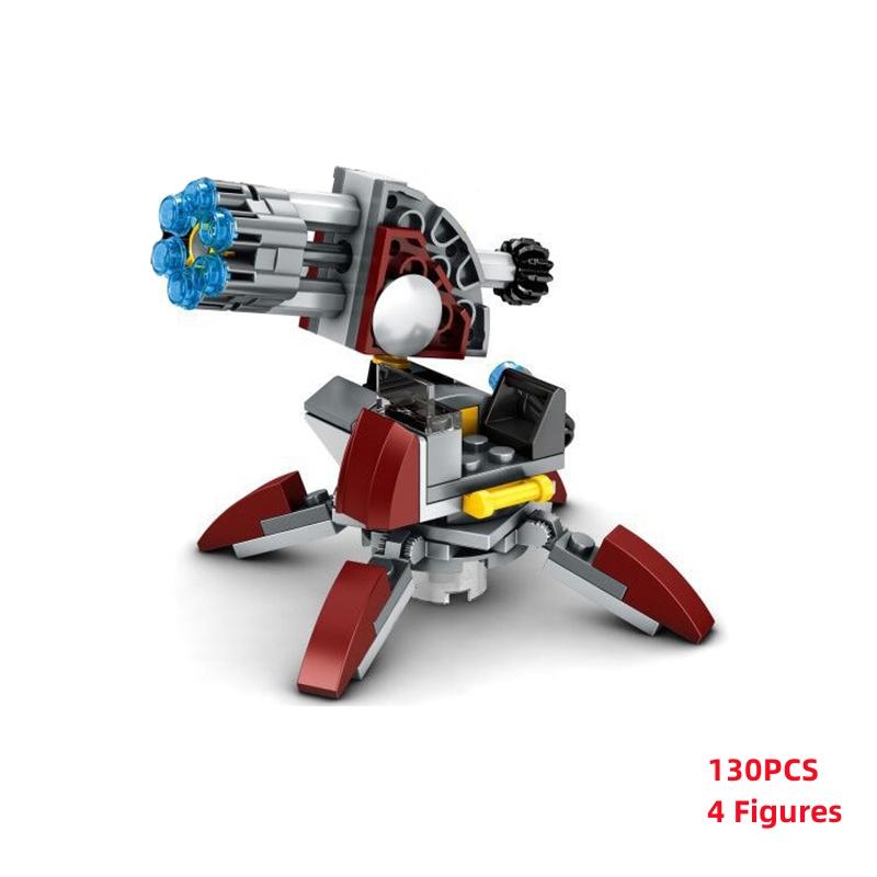MOC Fighter X Figure Blocchi da costruzione assemblati Mattoni educativi Giocattoli per bambini Kit per bambini Regali K009-K012