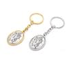 Ancient Oval Virgin Holy Father Saint Benedict Exorcism Ancient Silver Pendant Catholic Relic Keychain Religious Ornaments Church Gifts