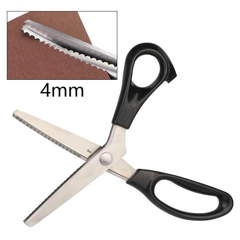 Multiple Sizes Dressmaking Scalloped Edge Pinking Shears Scissors Clipper Cutter Sewing Professional Tailor Cloth Tailoring