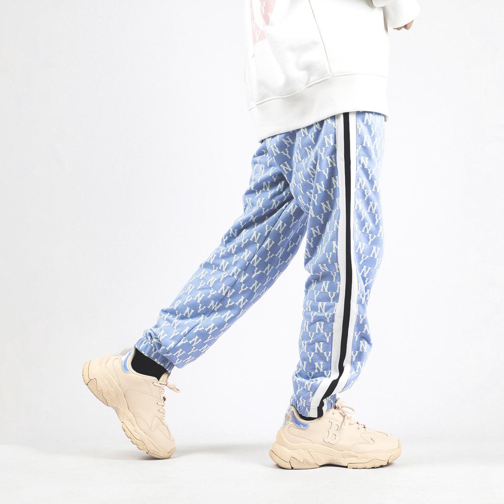 New MLB New York Yankees Knitted Sweatpants Unisex Sky Blue 31TPM1111-50S