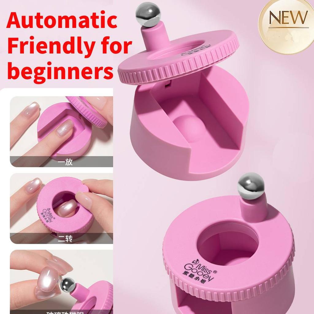 Professionelles Automatisches Katzenaugen-Nagelmagnet-Werkzeug Für Anfänger Für Breiten Perlen-Katzenaugen-Effekt-Maniküre, Schnelle & Einfache Nagelkunst