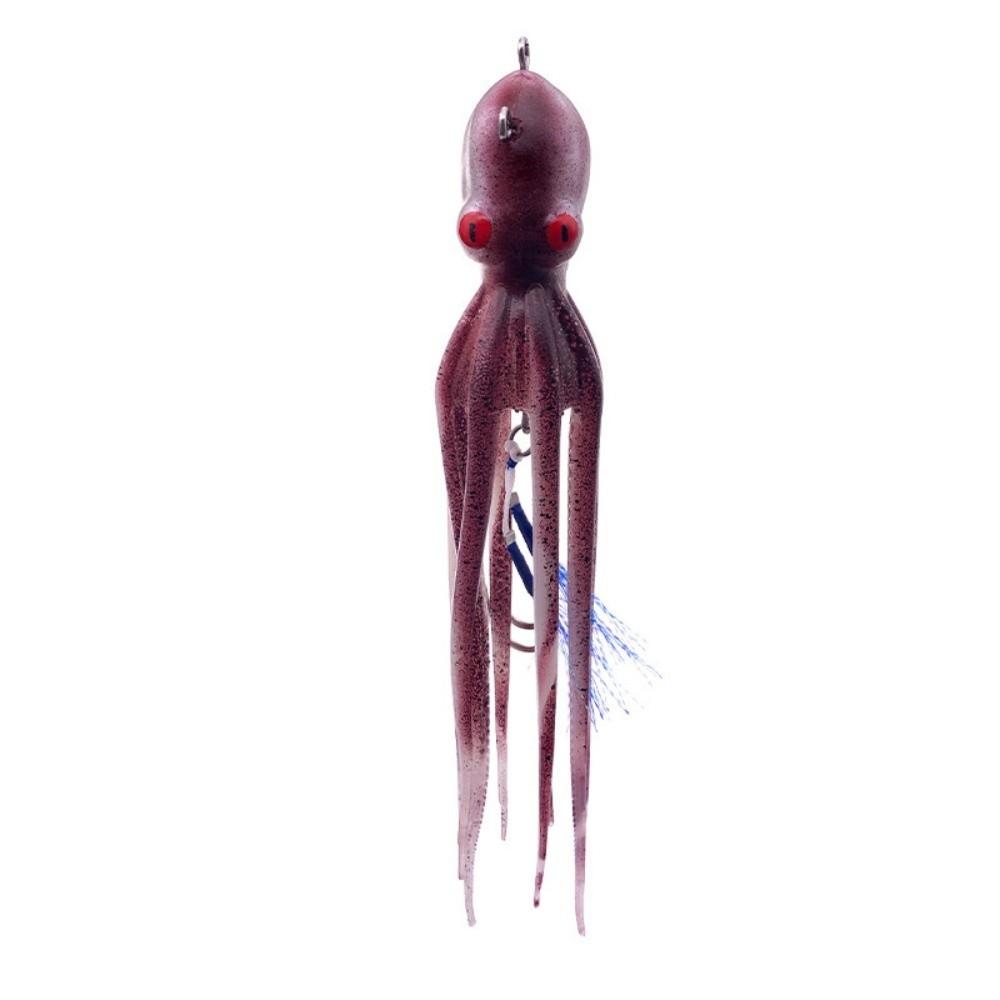 TPE-Material Weicher Jig Köder 200g Gewicht Oktopus Tintenfisch Jig UV Leuchtender Jig Köder Slow Pitch Jigging