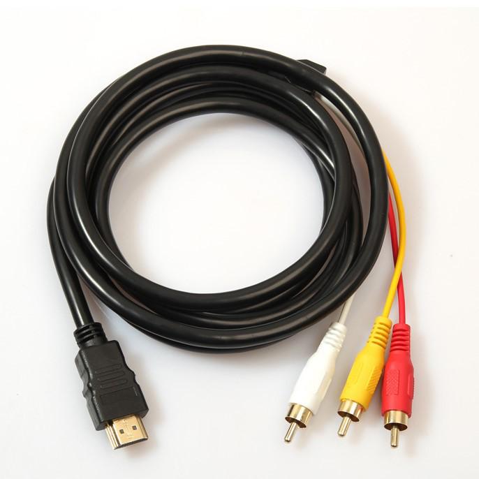 All-Copper HDMI to 3RCA AV Audio Video Cable