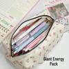 Large Capacity Korean Style Pencil Case - Thickened, Simple Stationery Bag for Students
