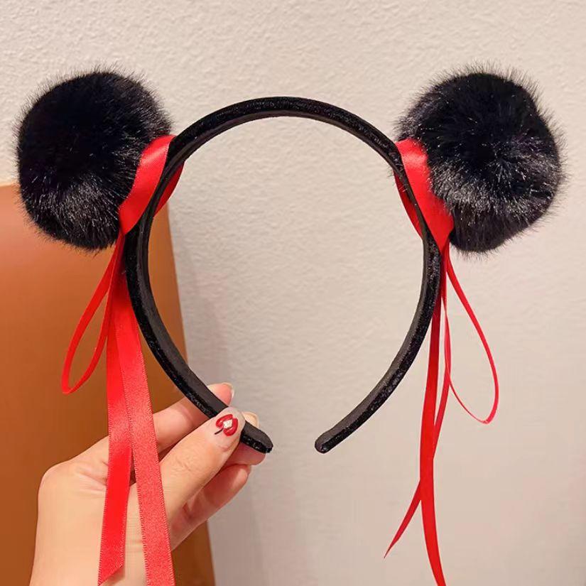 Movie Ne Zha Merchandise Hairball Headband  Hair Band Decoration Kids Gift Cute