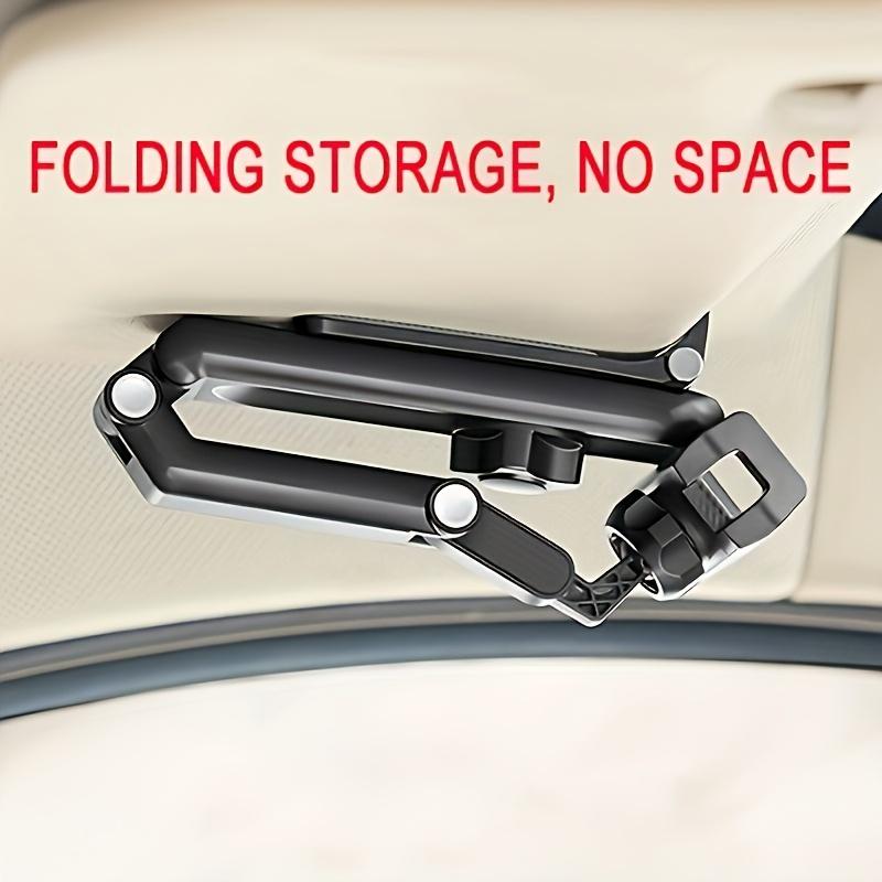 Car Sun Visor Mobile Phone Holder, 360 Degree Rotation, ABS Material, Suitable for Dashboard, Waterproof Car Mobile Phone Holder with Rotation