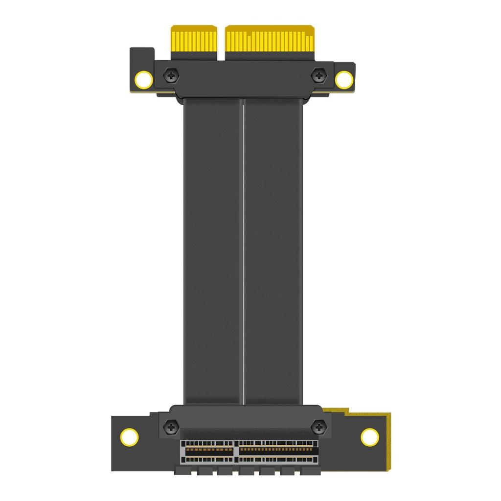 GLOTRENDS 100mm PCIe X4 Riser Cable for Sound and More 4.0 - M.2, WiFi, Firewire, USB, Cards,