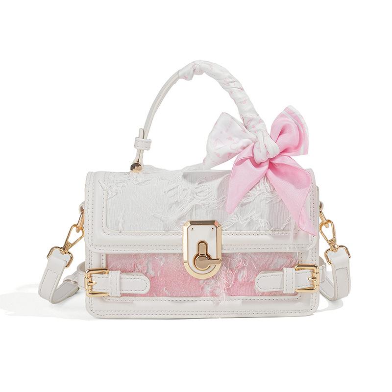 Dropshipping Sommer High-End Handtasche 2025 Neu Nische Bestickt Pendeln Schulter Crossbody Kleine Quadratische Tasche