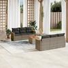 VidaXL Garden Lounge Set with Cushions 7 Pcs, Patio Sofas, Patio Furniture Set, Outdoor Furniture, Grey 3225794