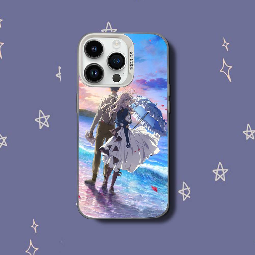 V-Violet Evergarden-es Phone Case For iPhone 17,16,15,14,13,12,11,Pro,XS,Max,Plus,Mini,SE White Candy Matte Shockproof Cover