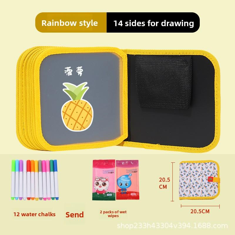 Children's Drawing Board Erasable Painting Book Coloring Water Chalk Cartoon Household Multi-functional Graffiti Drawing Board