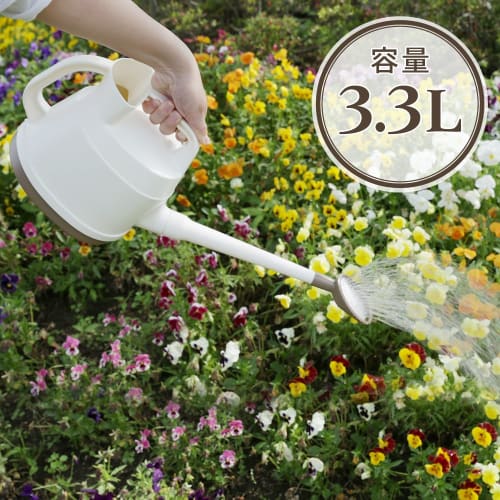 IRIS OHYAMA Watering Can Pitcher 3.3L IJ-33 Ivory