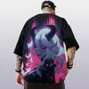 Anime Girl Printed Oversized T-shirt