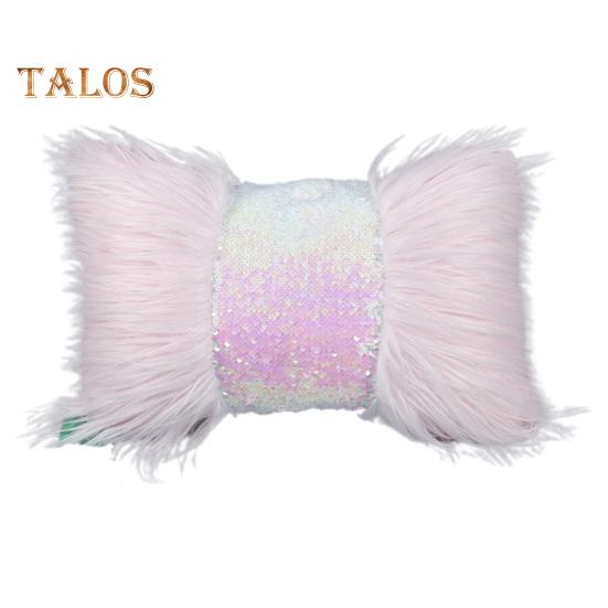 Длинная плюшевая наволочка с блестками декоративная наволочка для гостиной дивана кровати наволочка розовый 869₽