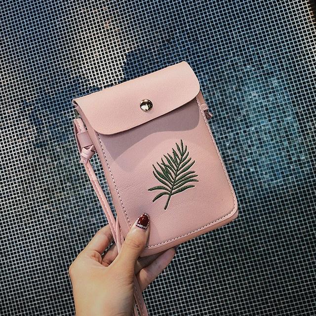 Сумки для женщин с вышивкой растений Простая ретро-сумка Женская сумка через плечо — фото 3