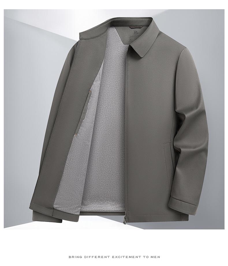 Men's Lapel Jacket: Spring/Autumn Middle-aged Business Casual Executive Outerwear