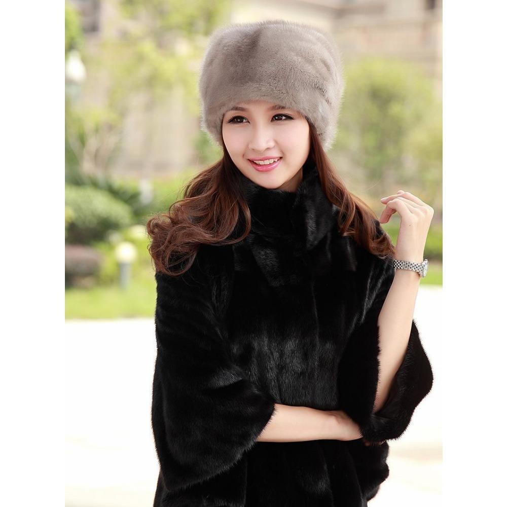 Winter Hats for Middle-aged and Elderly Women Grandma Old Lady Mother Hats Warm Autumn and Winter Elderly Environmentally Friendly Mink Hats