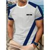 Men's Fashionable and Casual 3D Digital Printed Novel T-shirt
