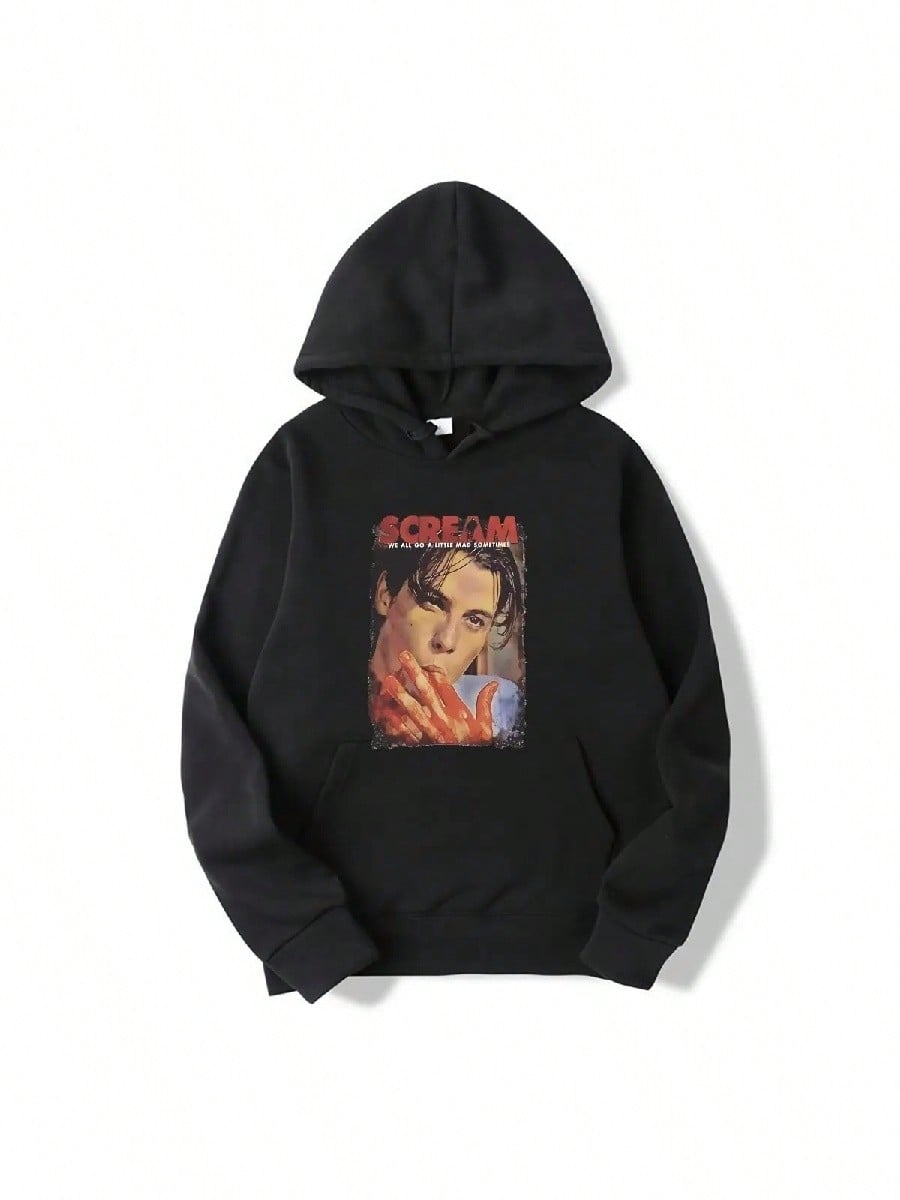 Novelty Scream Horror Movie Billy Loomis Hooded Sweatshirt Men Women Scream Hooded Sweatshirt New Arrival Clothes S разноцветный