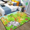 Jungle Cartoon Animal Carpet Giraffe Lion Carpet Living Room Decoration Large Rug Bedroom Child Crawling Mat Bathroom Bath Mat
