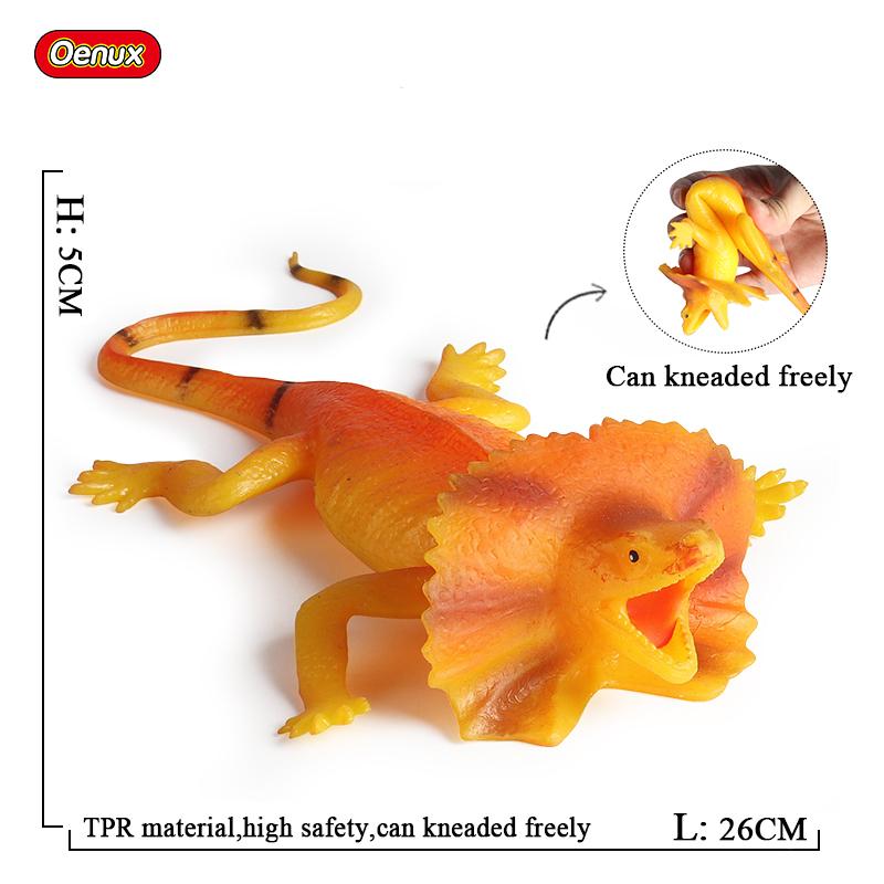 Oenux Reptile Simulation Snake Spider Lizard Insect Animals Model Action Figures Fun Anti Stress Soft TPR Halloween Toy Kid Gift
