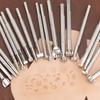 20pc/set DIY Leather Stamping Carving Tool, Various Shapes for Leather Printing Punching Set, Manual Leather Craftsmanship Tool