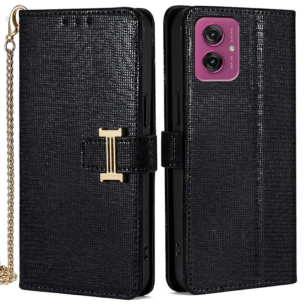 For Motorola Moto G55 5G Case Wallet Sequins Leather Crossbody Phone Cover