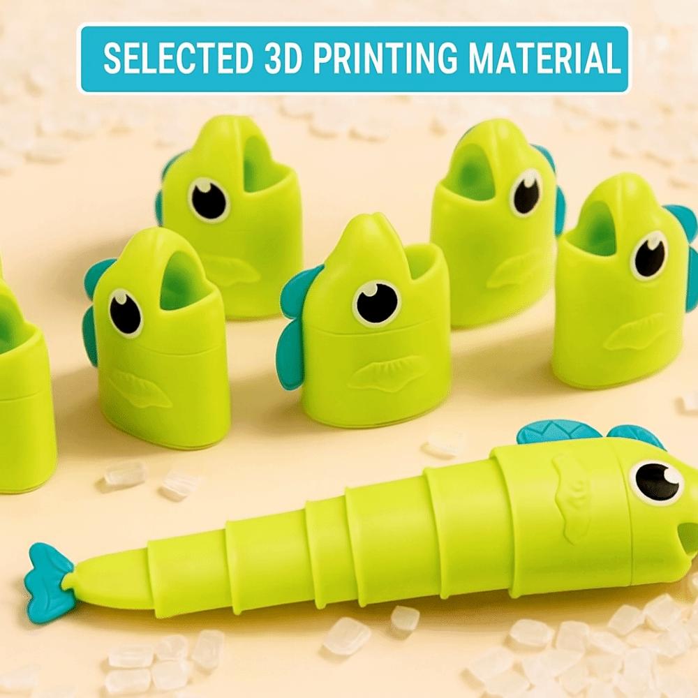 Parent-Child Interactive Retractable Fish Toy Kids Desktop Board Game Hand-Eye Coordination