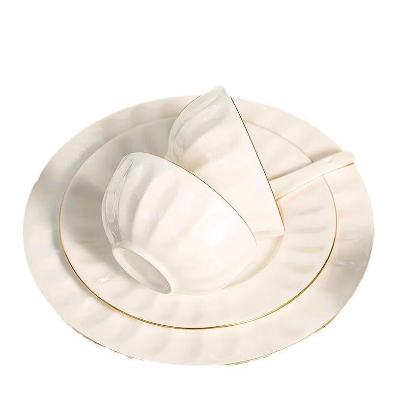 Mode Lanca European Gilded Ceramic Tableware Set