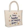 Tote Bag - PLANETEE - Sophie Is Awesome! - Jute - Beige - Insulated Large Capacity
