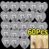 Heart Shape Transparent Hook Non Punching Plastic Love Hangers Holder Self Adhesive Key Towel Multi-Purpose Hook Wall Key Holder