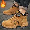 2025 Winter New Velvet Thickened Cotton Shoes Men's Shoes Versatile Warm Boots British Style Fashion Trendy Shoes