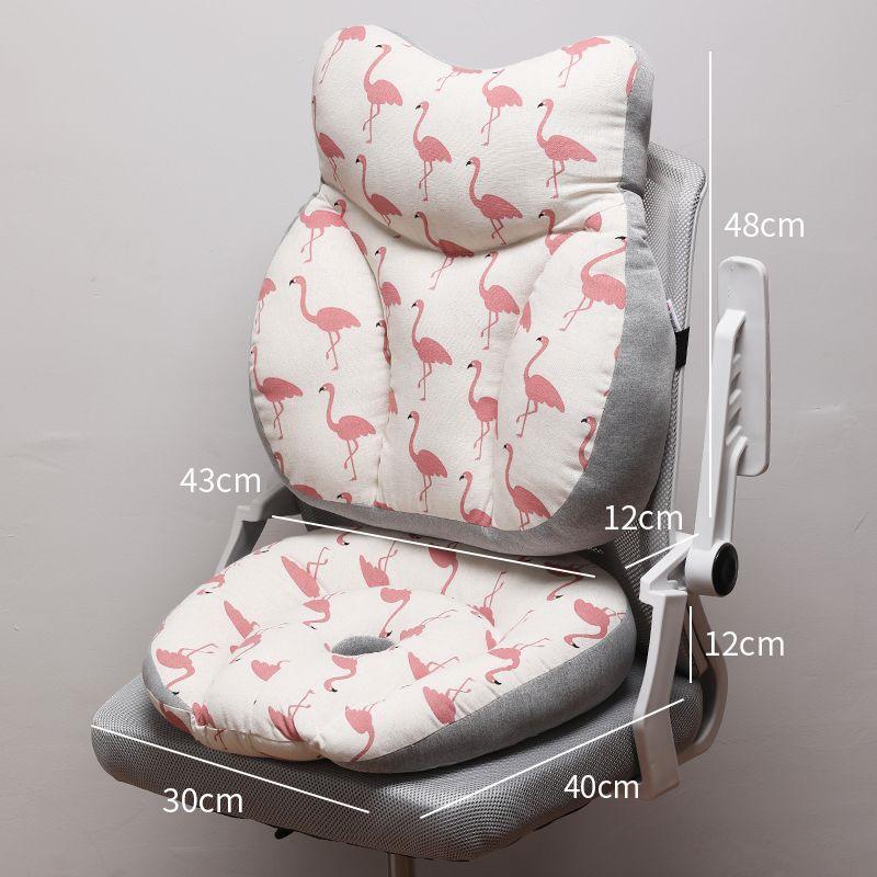 Ergonomic Office Chair Cushion: Backrest, Headrest, Lumbar Support, and Waist Pillow for Kids, Pregnant Women, and Long Sitting Comfort.