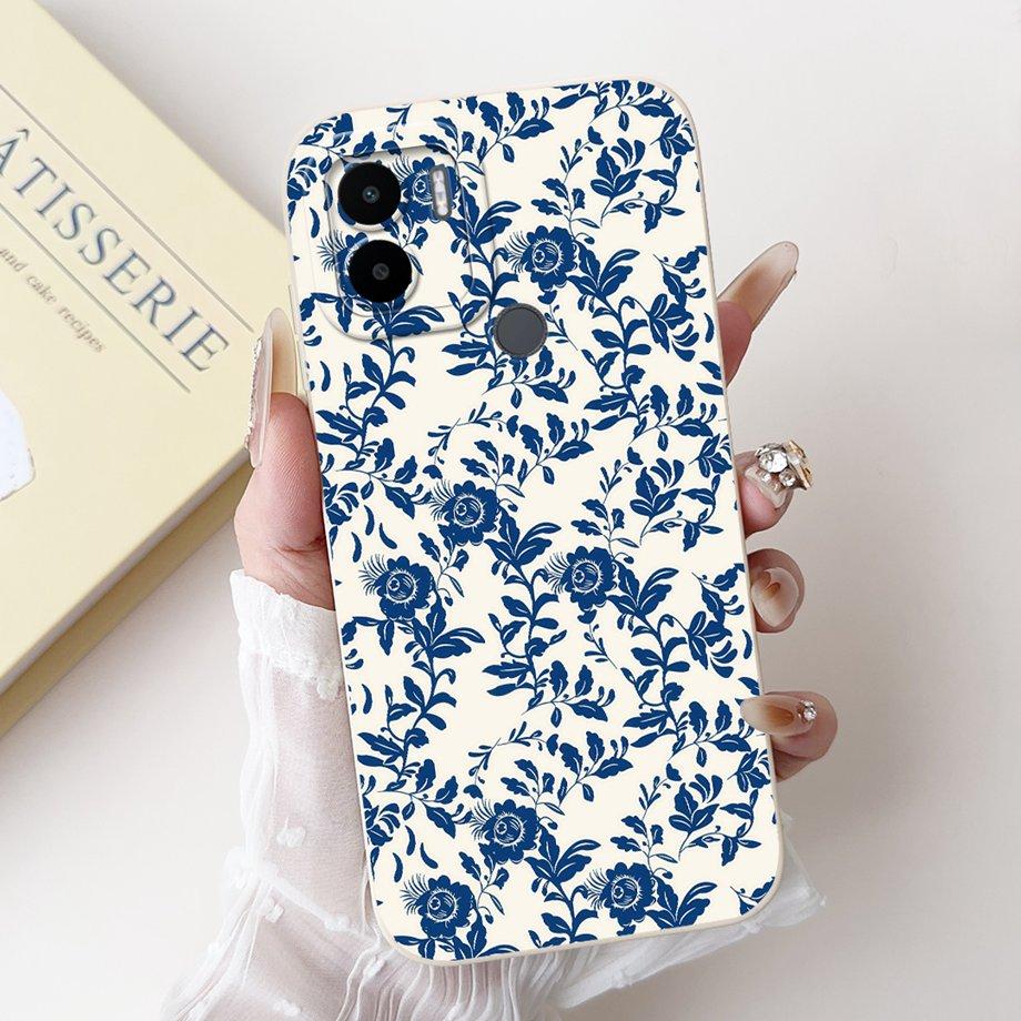 Case For Xiaomi Redmi A1+ A2+ A1 A2 A3 A3X A3 Pro Funda Redmi A5 A4 With Heart Bowknot Floral Flower Motif Cover Soft Silicone