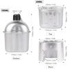 Zink Zinklegierung Wander Rucksackreisen Camping mit Abdecktasche Kochgeschirr Set Holzofen Tasse Set Feldflasche Tasse