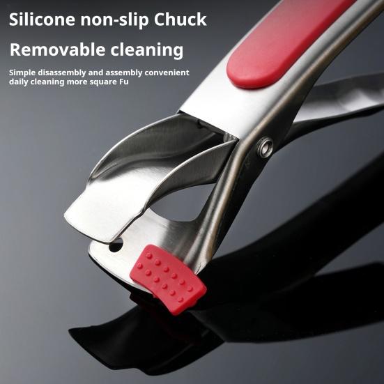 Pinza Sujeta Tazones Anti-Escaldaduras Resistente al Calor Pinzas Multiusos para Cocina Accesorios para Parrilla para Cocinar Servir
