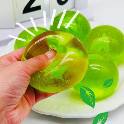 Großes Quetschspielzeug Simulierte Teekugeln Langsamer Rückprall Plastik Stressabbau Dekomprimierendes Knetspielzeug Tragbar Neuheit Geschenk für Angst