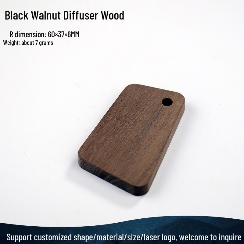 

Натуральный брелок-подвеска из черного ореха с гравировкой на заказ