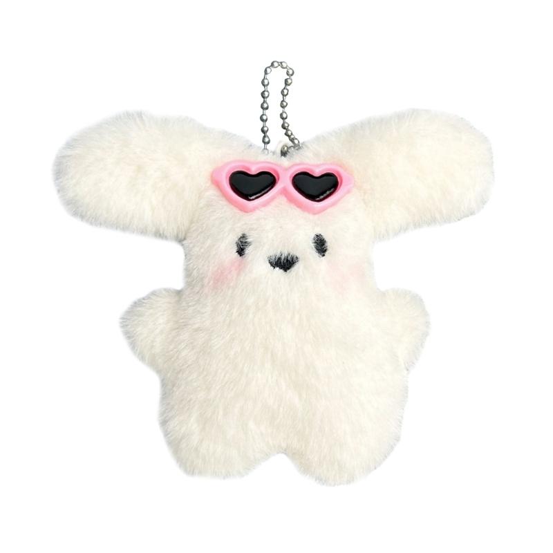 

Sweet Bowknot Puppy Toy Keychain Pendant Plush Big Ear Dog Dolls Figure Bag Charm Ornament Handbag Decoration Gift