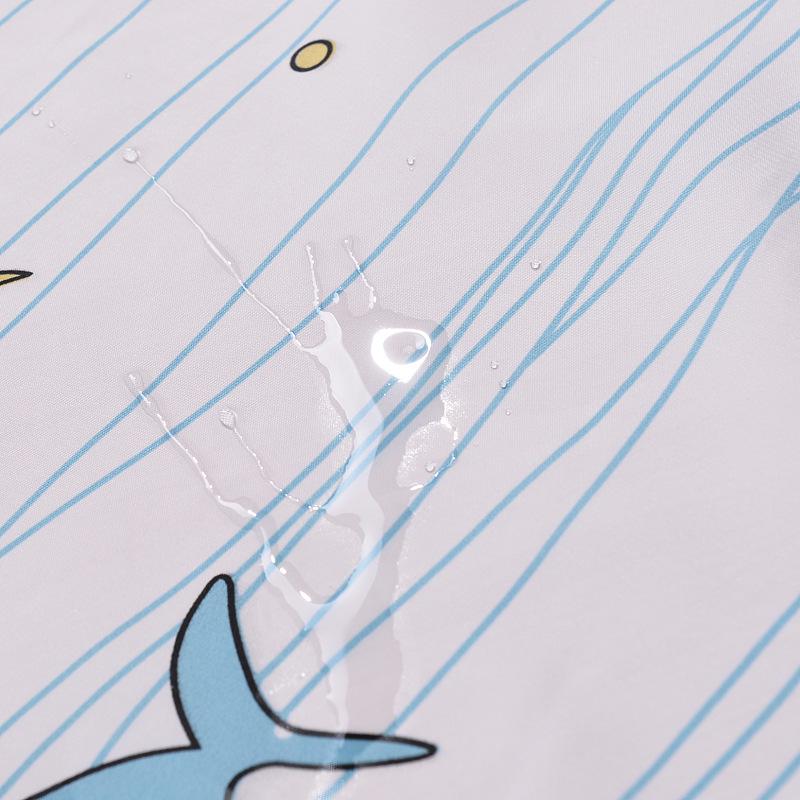 Fish Pattern Bathroom Curtain Waterproof Shower Curtains For Bathroom